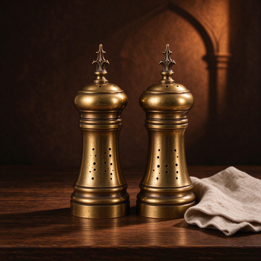 Chantry Brass Salt and Pepper Mills